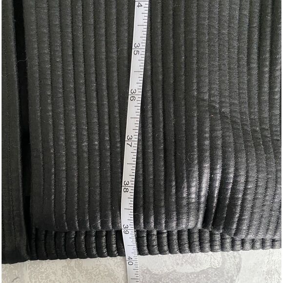 Josie Natori Black Ottoman Shine Coat Short Sleeve Kimono Cover-Up Sz L - Picture 7 of 11